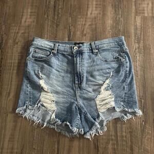 Kendall + Kylie Women’s Size 11 Ripped Shorts High Rise